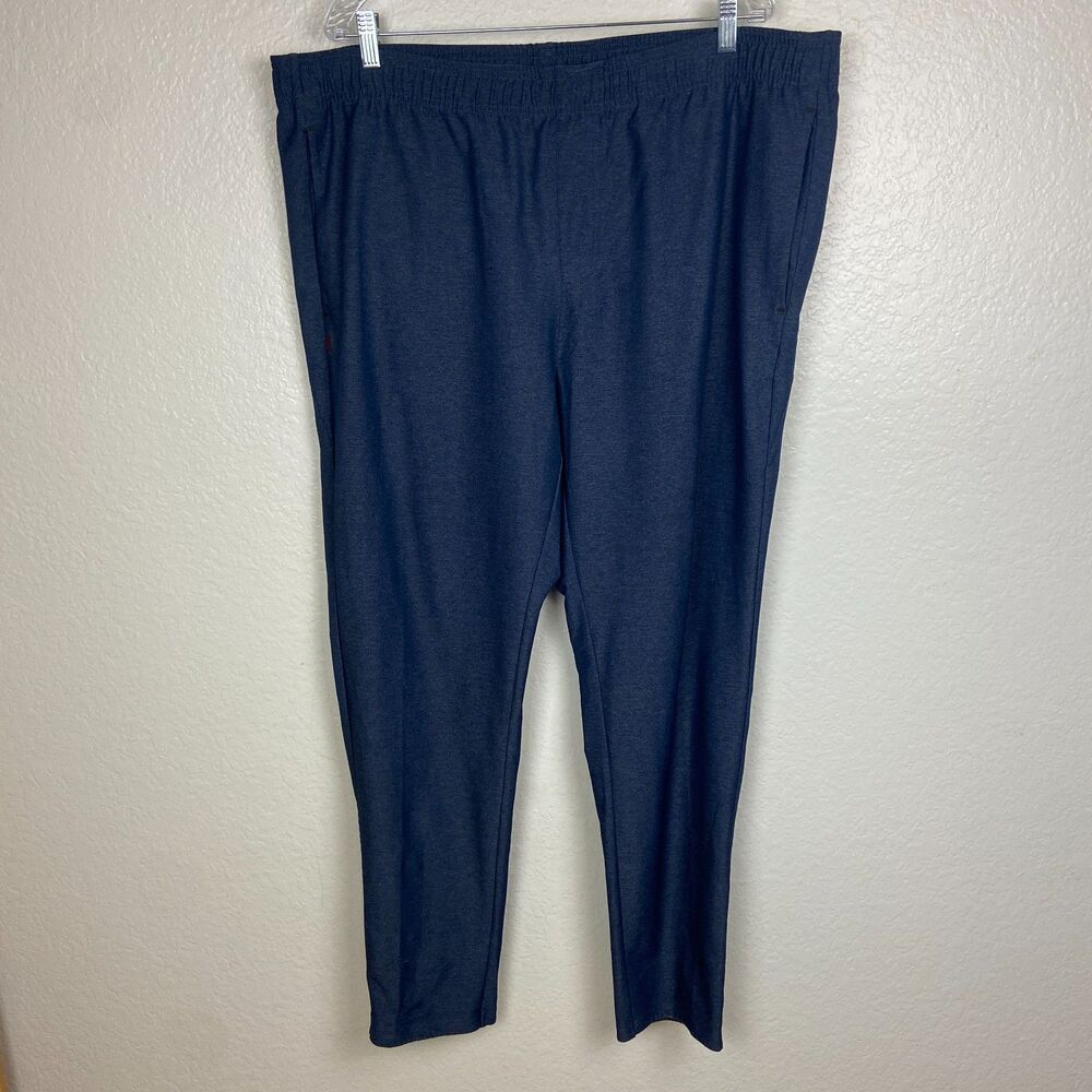 Rhone Heathered Blue Drawstring Straight Leg Athletic Lounge Joggers XXL